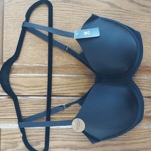 Wacoal NWT Women's 36G Ultimate Side Smoother Underwire T-Shirt Bra Black 853281